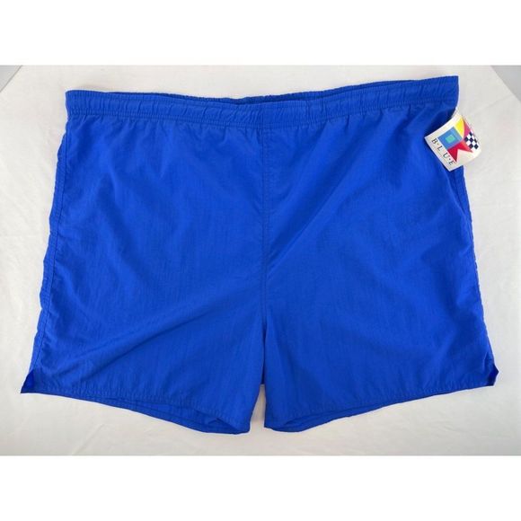 NWT Vintage 80s 90s Newport Blue Mens Size XLT Tall Swim Trunks Shorts - Picture 1 of 5